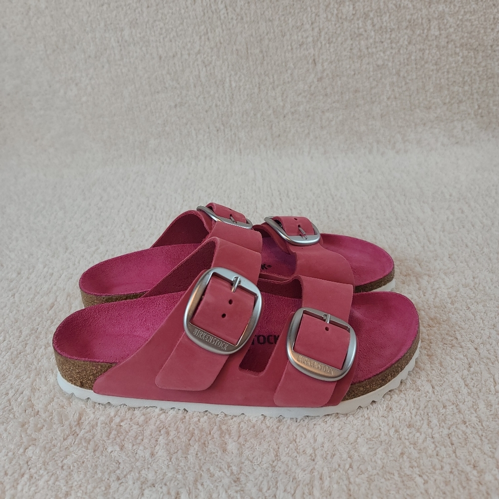 BIRKENSTOCK ARIZONA BIG BUCKLE FUCHSIA 37 Eur/ 6-6.5 US - Picture 5 of 9